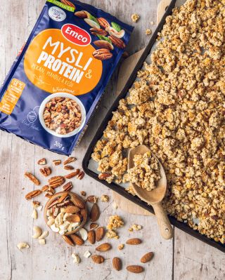 Proteín mysli s pekanom, mandľami a kešu. Ochutnaj a už nebude cesty späť. 😈 Varovanie ❗ Prvé sústo = závislosť